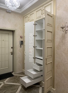 Design project of furniture in a loft in a Studio apartment