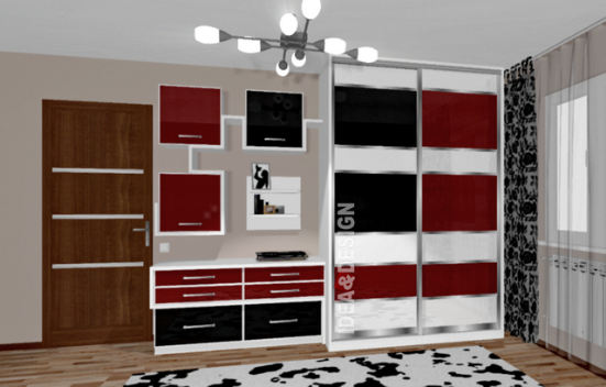 Beautiful wardrobe coupe for the room