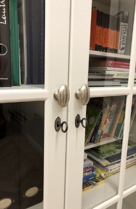 Furniture locks on swing doors