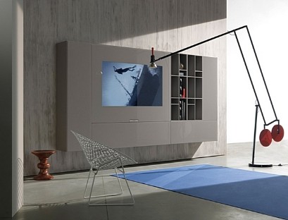 Hanging Cabinet with TV