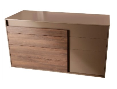 Stylish glossy chest of drawers to order