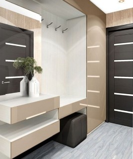 Built-in hallway with wardrobe and hooks